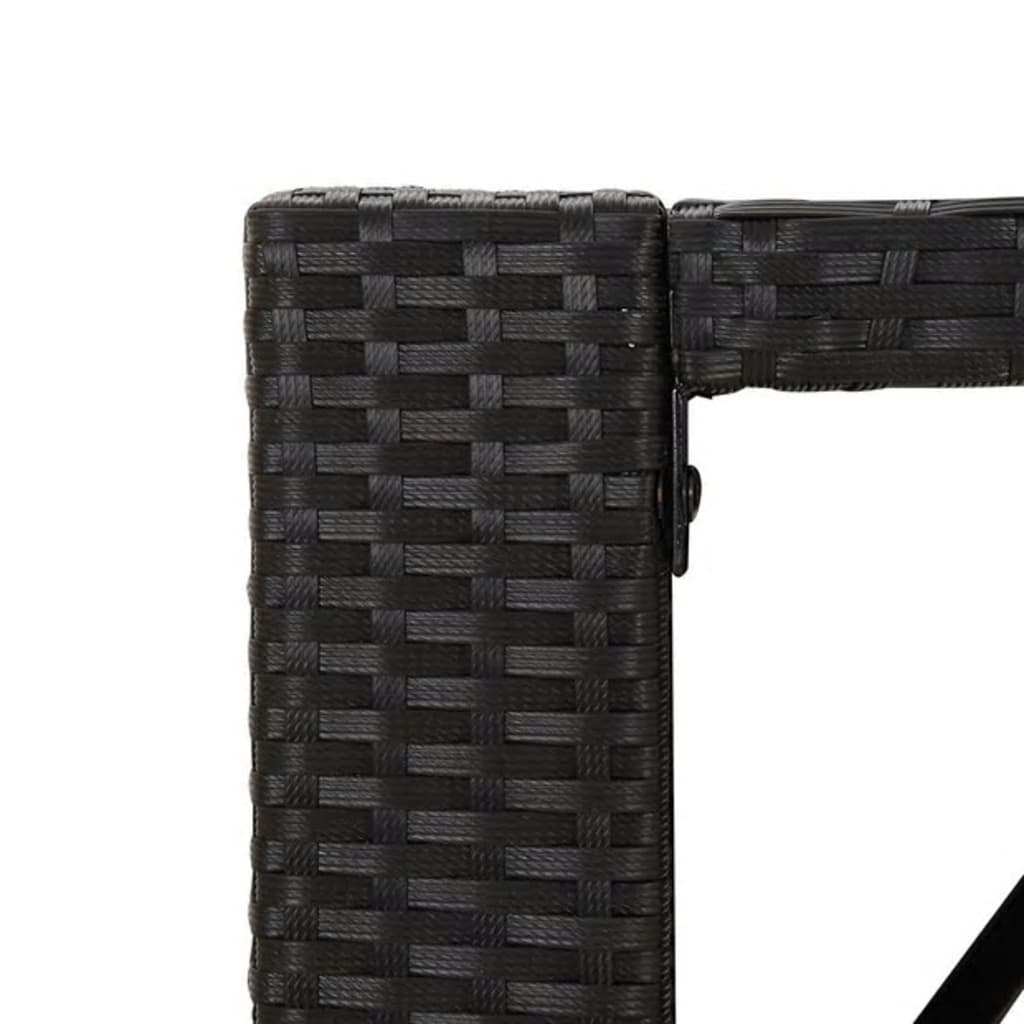 Garden Bar Set | Black | PE rattan | One Size | Ergonomic | Bar Table Set
