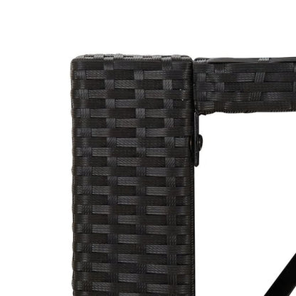 Garden Bar Set | Black | PE rattan | One Size | Ergonomic | Bar Table Set
