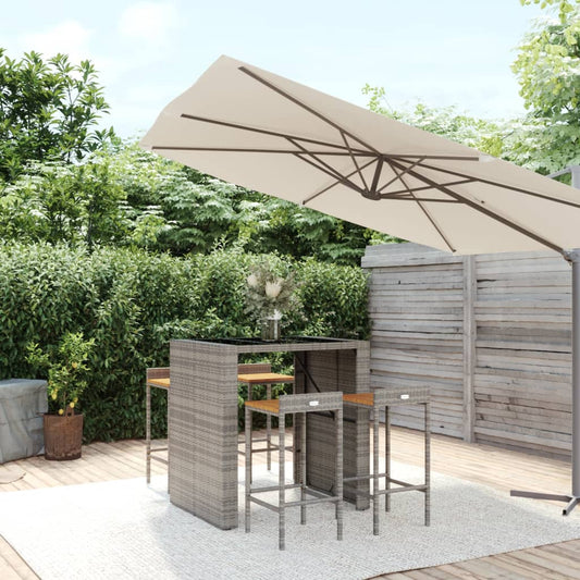 Garden Bar Set | Grey, Black