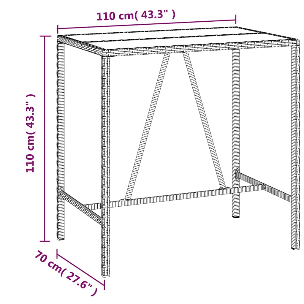 Garden Bar Set | Black