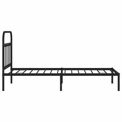 Bed Frame | Black | Powder-Coated Steel | Single | Bed Frame