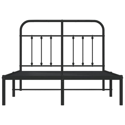 Bed Frame | Black | Powder-Coated Steel | 120x200 cm | Bed Frame