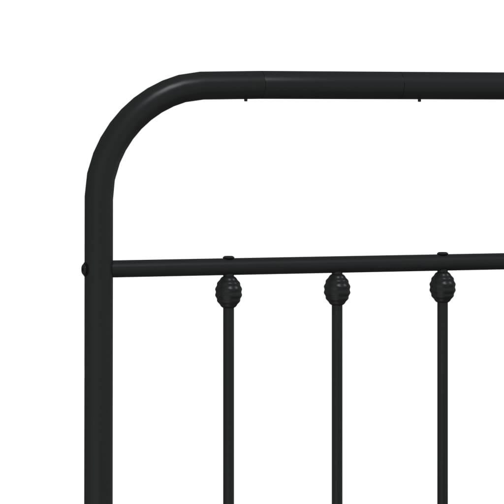 Bed Frame | Black | Powder-Coated Steel | 120x200 cm | Bed Frame