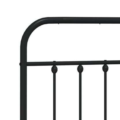 Bed Frame | Black | Powder-Coated Steel | 120x200 cm | Bed Frame