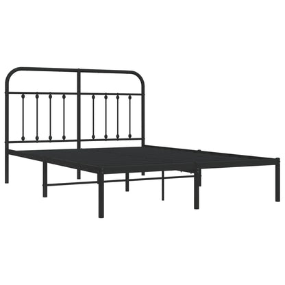 Bed Frame | Black | Powder-coated steel | 140x190 cm | Bed Frame