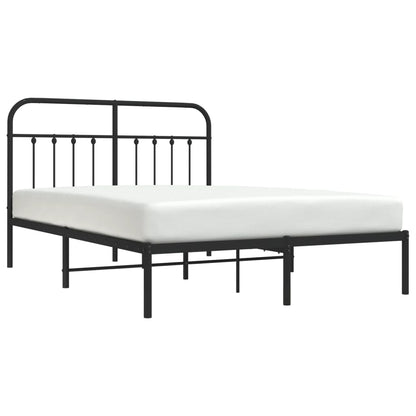 Bed Frame | Black | Powder-coated steel | 140x190 cm | Bed Frame