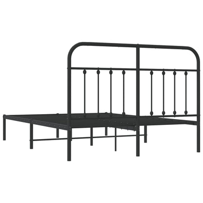 Bed Frame | Black | Powder-coated steel | 140x190 cm | Bed Frame
