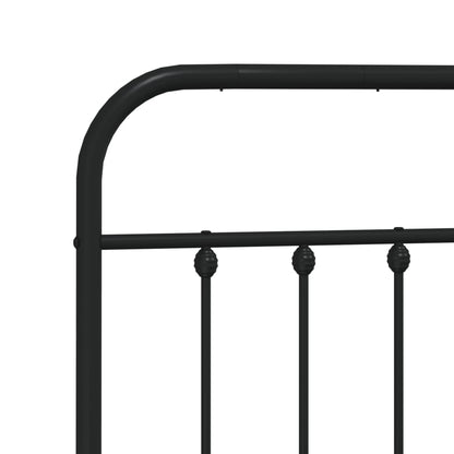 Bed Frame | Black | Powder-coated steel | 140x190 cm | Bed Frame