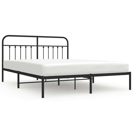 Bed Frame | Black | Steel | Double | Durable | Bed Frame | Rectangular