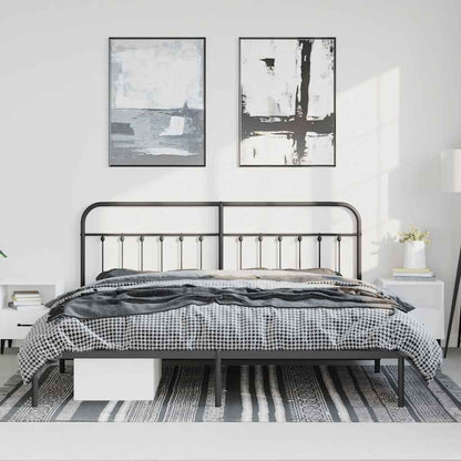 Bed Frame | Black | Steel | Double | Durable | Bed Frame | Rectangular