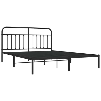 Bed Frame | Black | Steel | Double | Durable | Bed Frame | Rectangular