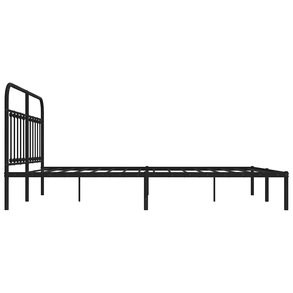 Bed Frame | Black | Steel | Double | Durable | Bed Frame | Rectangular