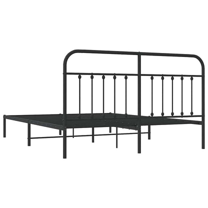 Bed Frame | Black | Steel | Double | Durable | Bed Frame | Rectangular