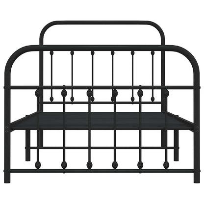 Bed Frame | Black | Powder-Coated Steel | Single | Bed Frame