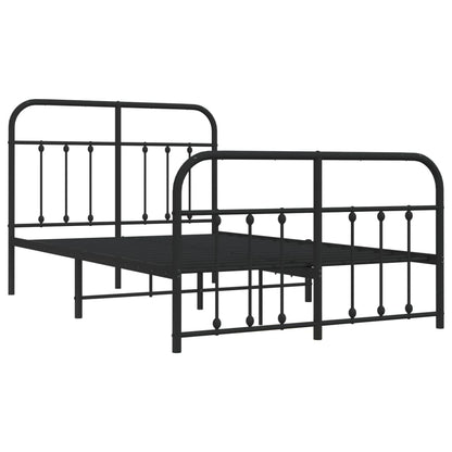 Bed Frame | Black | Powder-Coated Steel | Small Double | Bed Frame