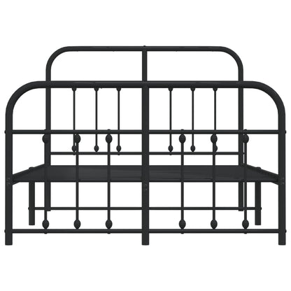 Bed Frame | Black | Powder-Coated Steel | Small Double | Bed Frame