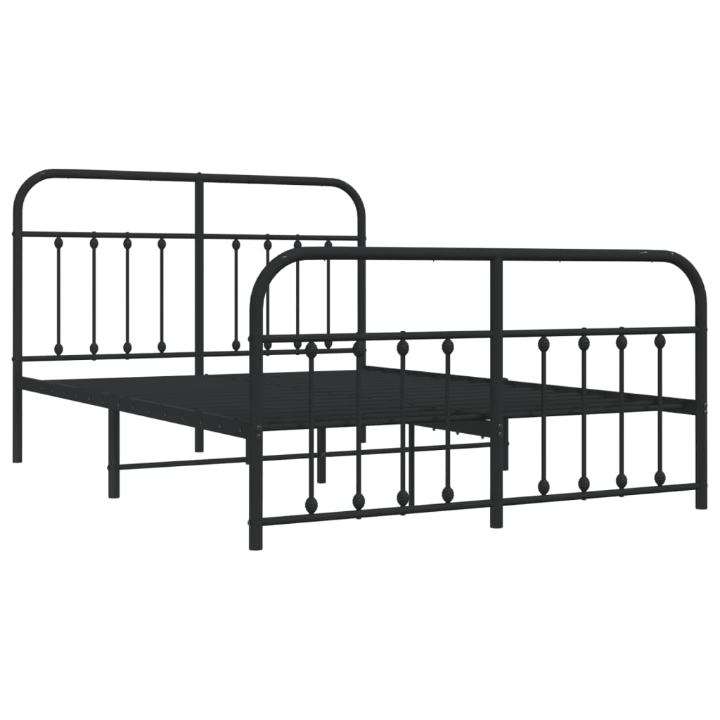 Bed Frame | Black | Bed Frame | Metal Bed Frame | Double Bed | Black Bed