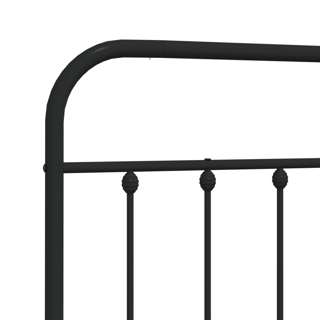 Metal Replace Headboard Black 75 cm
