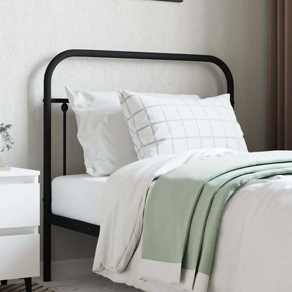 Metal Replace Headboard Black 100 cm