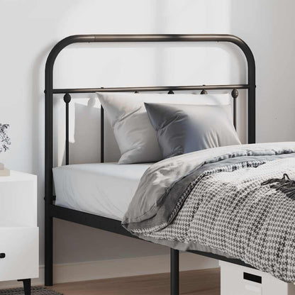 Metal Replace Headboard Black 100 cm