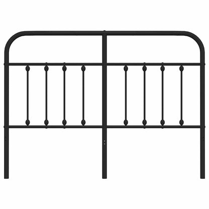 Metal Replace Headboard Black 135 cm