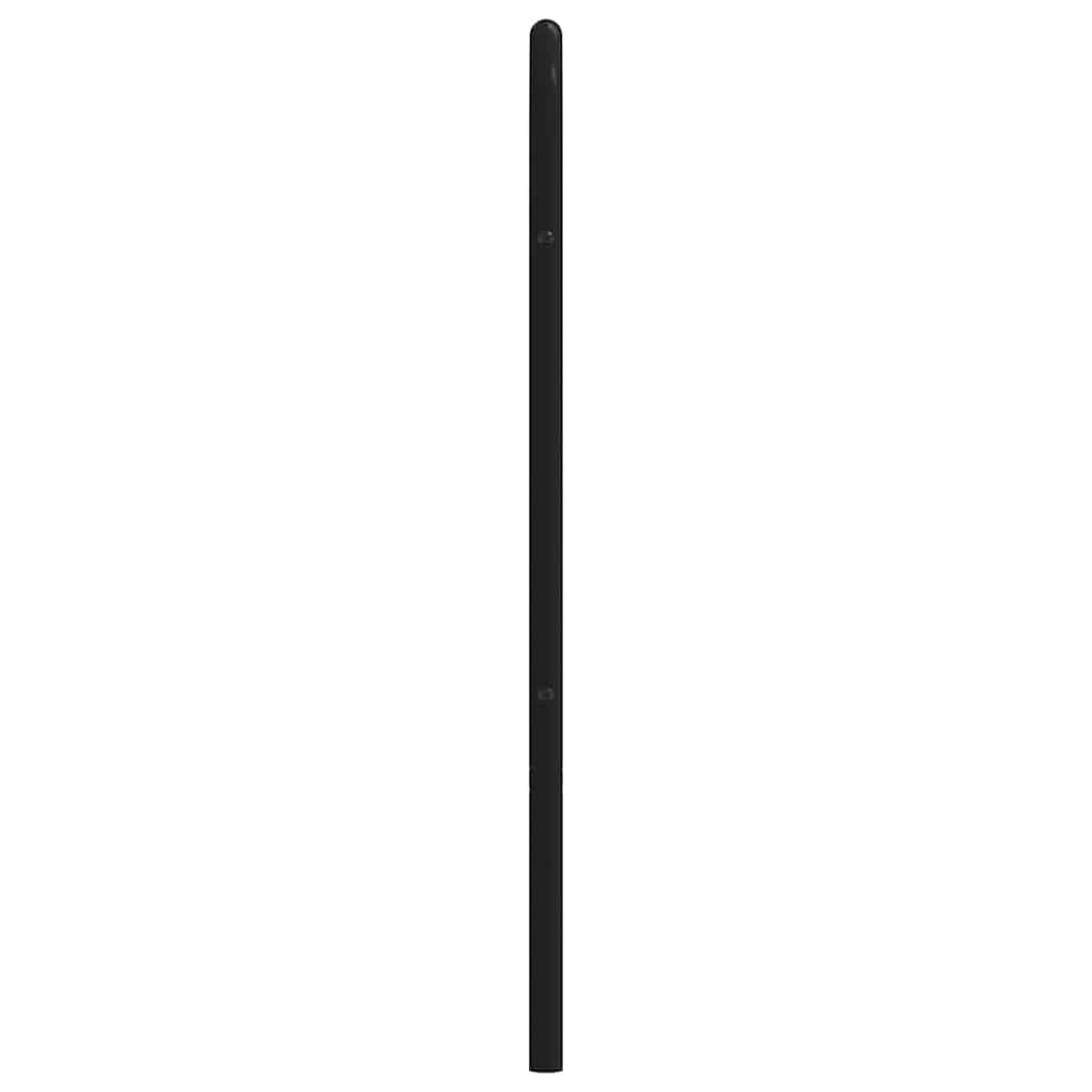 Metal Replace Headboard Black 135 cm