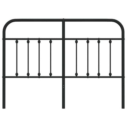 Metal Replace Headboard Black 140 cm