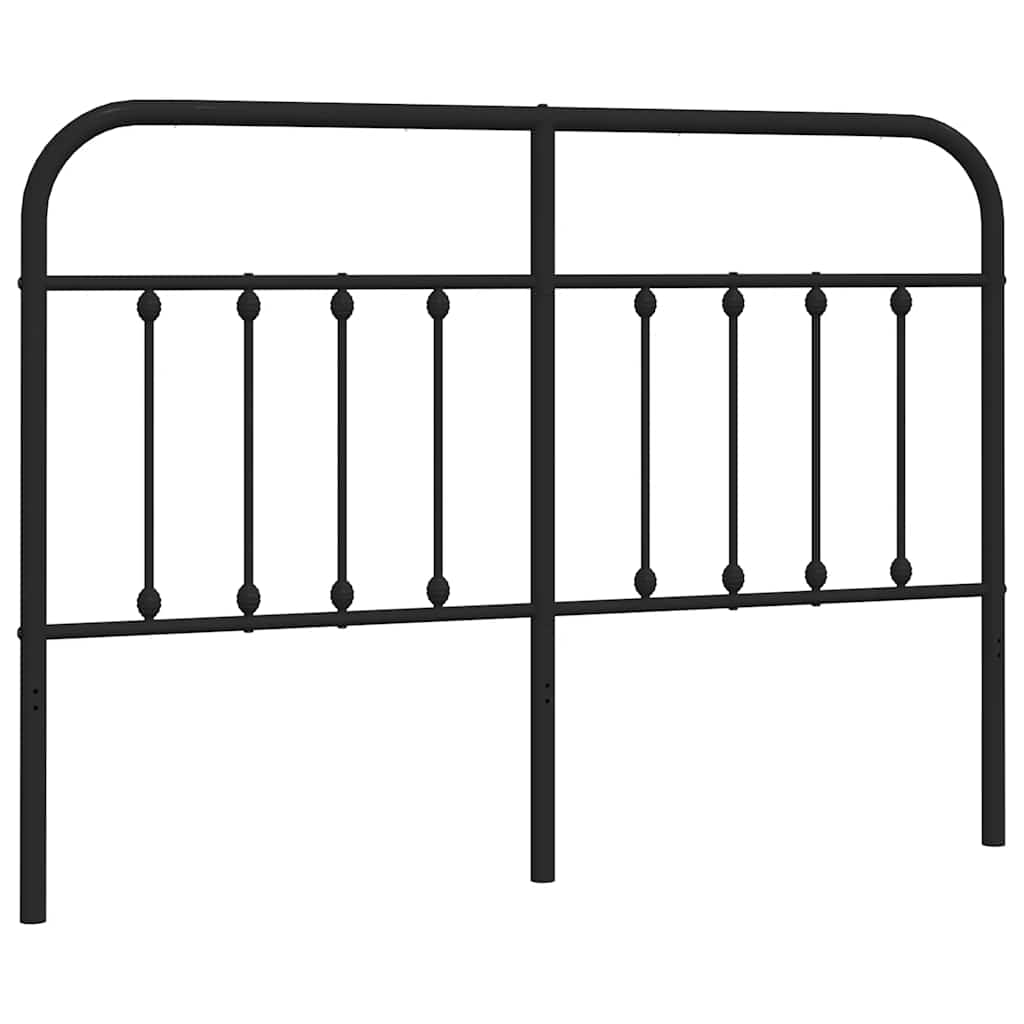 Metal Replace Headboard Black 150 cm