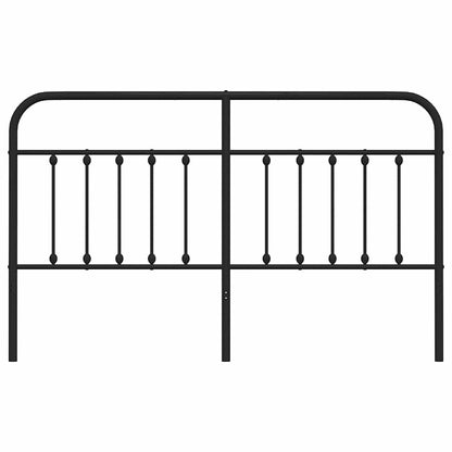 Metal Replace Headboard Black 160 cm