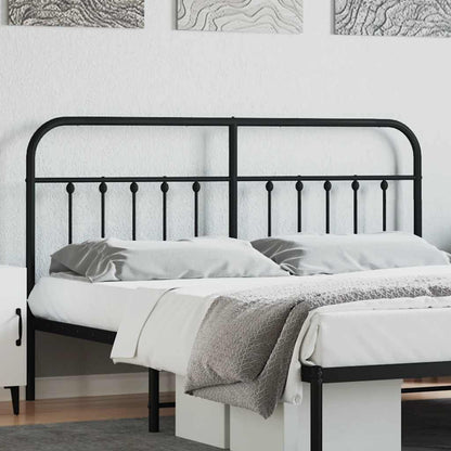 Metal Replace Headboard Black 160 cm