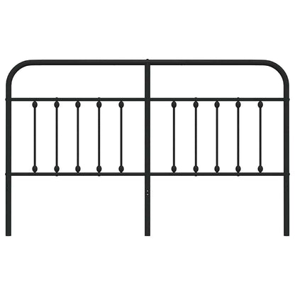Metal Replace Headboard Black 180 cm