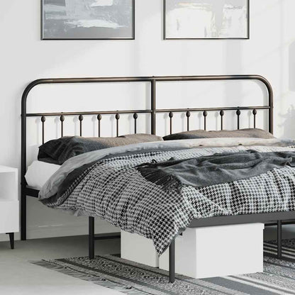Metal Replace Headboard Black 180 cm