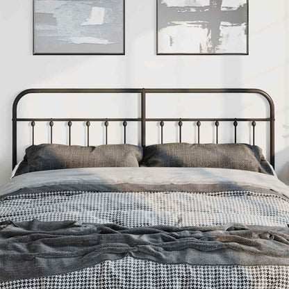 Metal Replace Headboard Black 193 cm