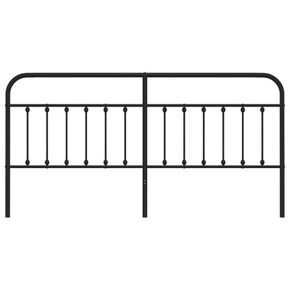 Metal Replace Headboard Black 193 cm