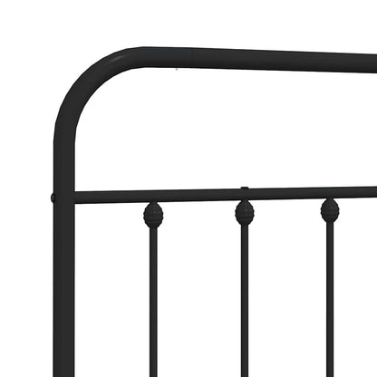 Metal Replace Headboard Black 193 cm