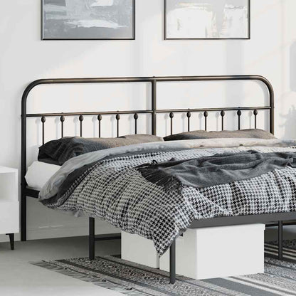 Metal Replace Headboard Black 193 cm