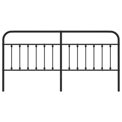 Headboard | Black | Powder-Coated Steel | Single | Stylish Look