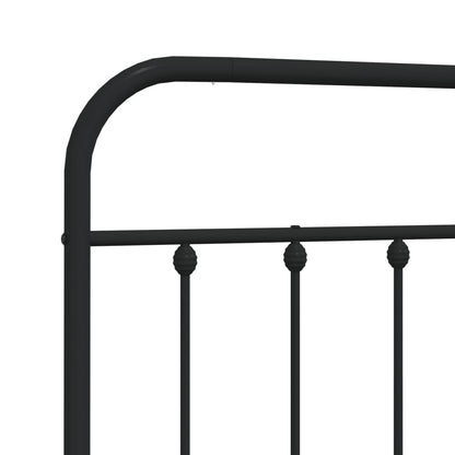 Headboard | Black | Powder-Coated Steel | Single | Stylish Look