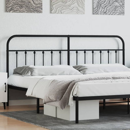 Headboard | Black | Powder-Coated Steel | Single | Stylish Look