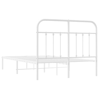 Bed Frame | White | Powder-Coated Steel | Small Double | Bed Frame