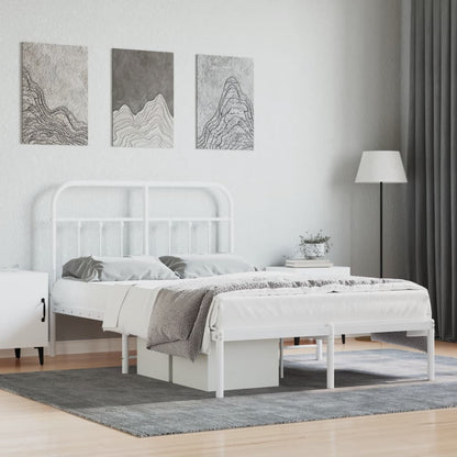 Bed Frame | White | Powder-Coated Steel | Small Double | Bed Frame