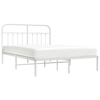 Bed Frame | White | Steel | Double Size | Bed Frame | Rectangular