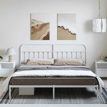 Bed Frame | White | Powder-coated steel | Double | Bed Frame