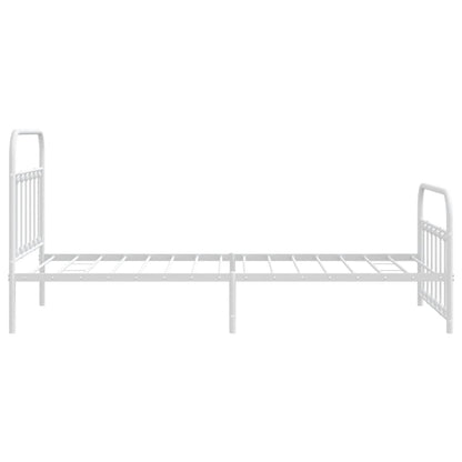 Bed Frame | White | Powder-Coated Steel | Single | Bed Frame