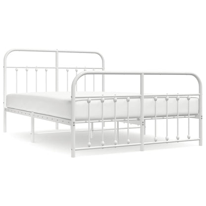Bed Frame | White | Powder-Coated Steel | 140 x 200 cm | Bed Frame