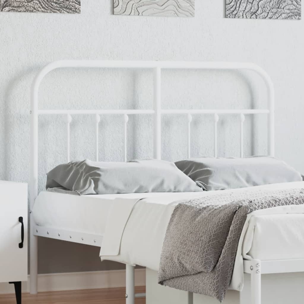 Metal Replace Headboard White 120 cm
