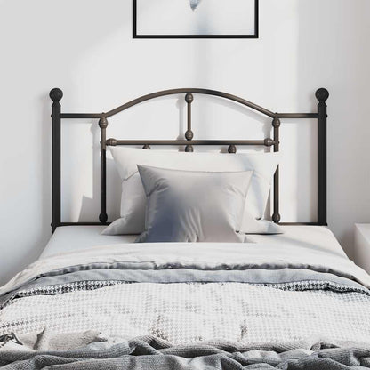 Metal Replace Headboard Black 100 cm