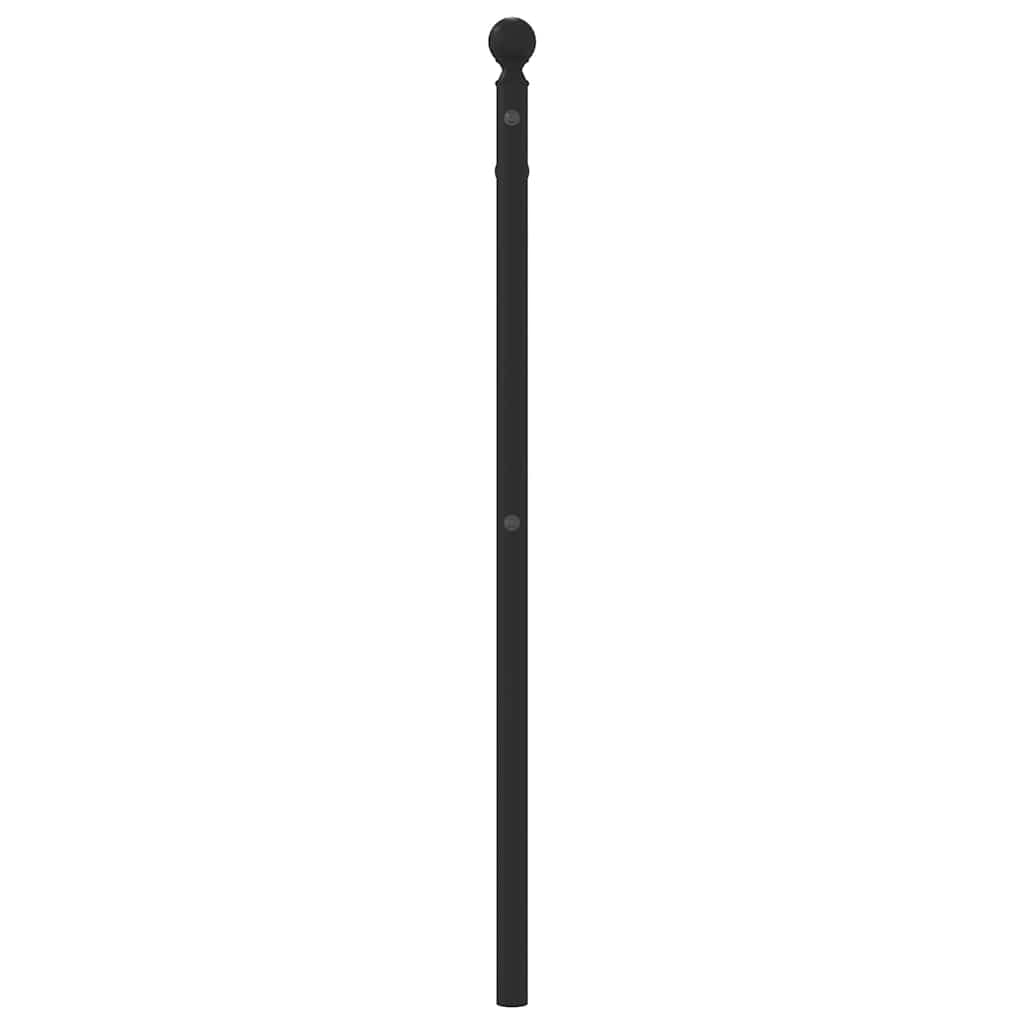 Metal Replace Headboard Black 100 cm