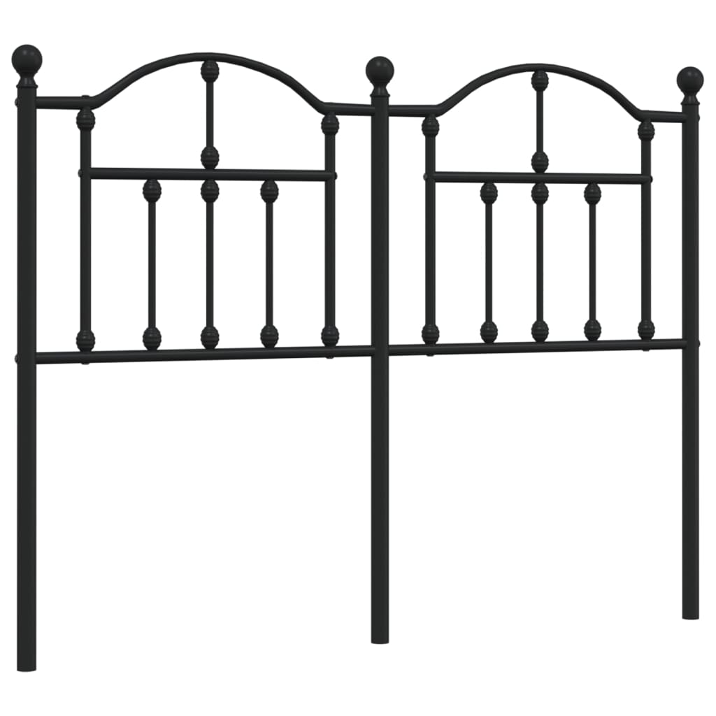 Headboard | Black | Steel | Durable | Headboard | Rectangular