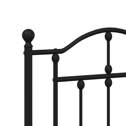 Headboard | Black | Steel | Durable | Headboard | Rectangular